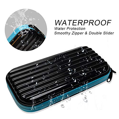 Carrying Case for Nintendo Switch Lite,Anti Blue Light Screen Protector+Soft Lining+Hard Travel Game Cover 2019 with 10 Card Slots for Switch Lite Games & Accessories (Black)