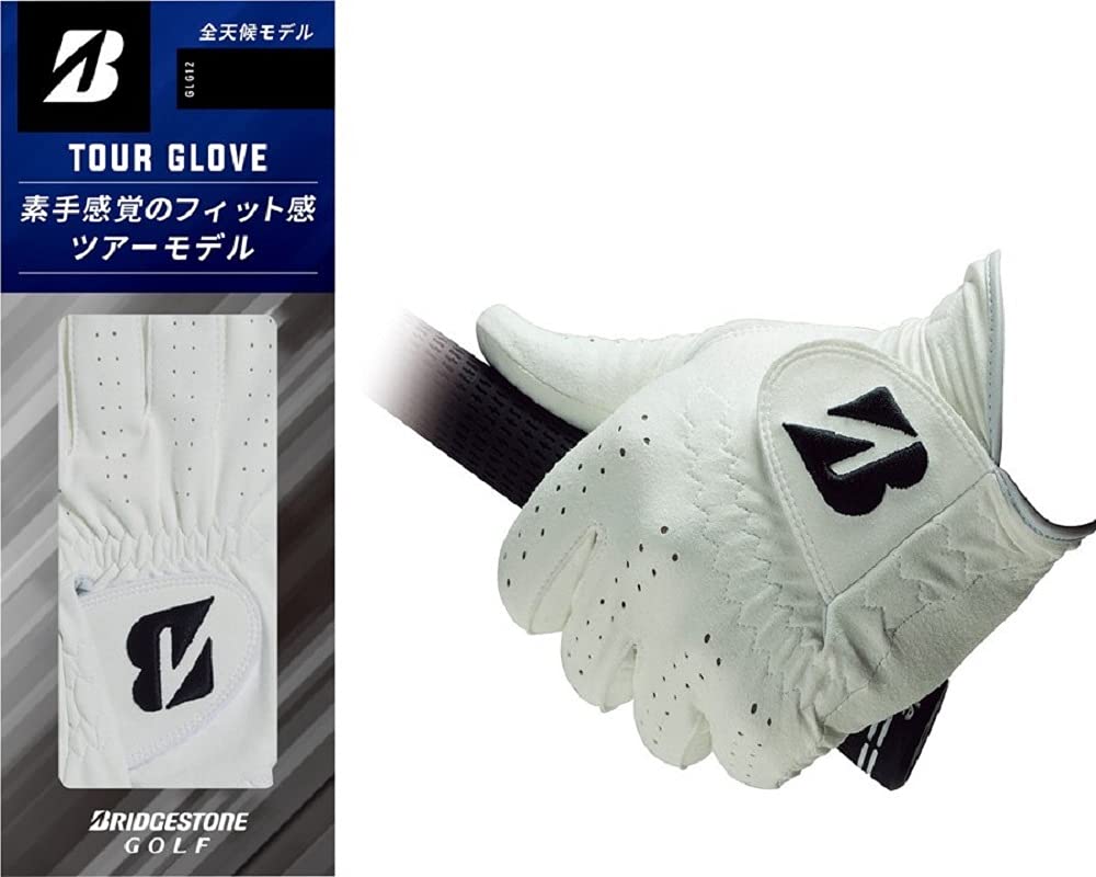 BRIDGESTONE(ブリヂストン) ゴルフグローブ TOUR GLOVE GLG12 メンズ ホワイト 19cm商品画像