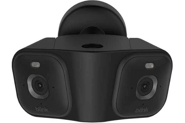 Blink Arc â€“ Plug-in Panoramic Vision [Plus Subscription required], 180Â° coverage, Mini 2K+ dual-camera security, single power source â€“ 2 cameras (Black)