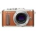 OM SYSTEM OLYMPUS PEN E-PL8 Brown Body with 14-42mm IIR Silver Lens