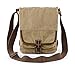 Gootium Cotton Canvas Cross Body Small Messenger Bag Shoulder Handbag, Khaki