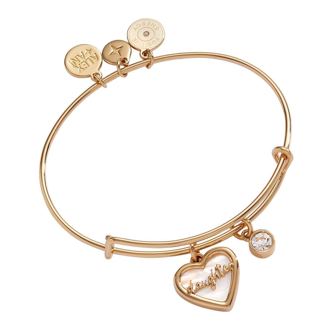 Alex and Ani Daughter Mother of Pearl Bangle Image