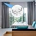 Single Curtain Rod Brackets - Silver, 2 pair 4 PCS Curtain Rod Holder Set, Decoration for supporting Single Rod Curtain in Bedroom & Home, tap in Window Frame (Include Fixed Screw free from Drilling)