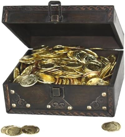 Pirate Treasure Chest with 144 Coins