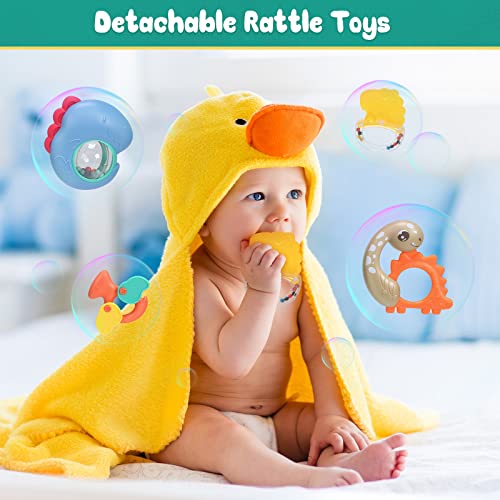 CUTE STONE Baby Play Gym, Piano Kicks Learning Mat for Babies, Musical Activity Center with Lights, Play Mat For Babies 0-24 Months