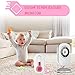 Campark Baby Monitor with Camera Wireless Video Digital Cam with Infrared Night Vision 2-Way Talk 2.4