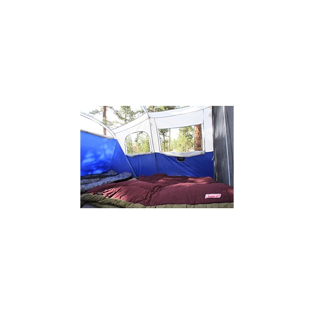 Coleman Elite WeatherMaster Tent 17'x9' 6 Person Cabin Tent with LED