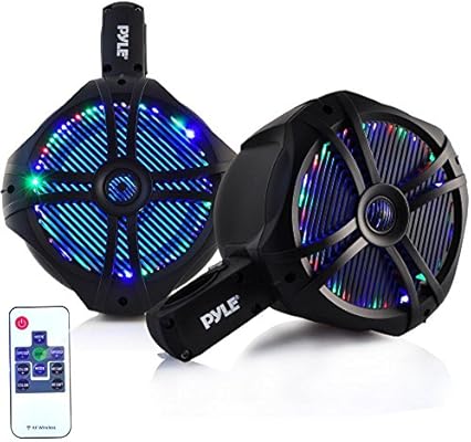 wakeboard tower speakers with led lights