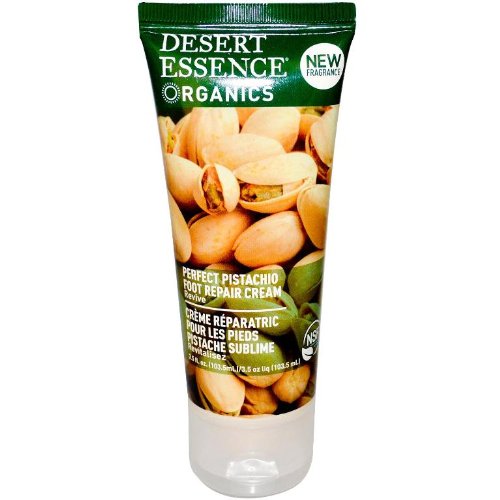 Desert Essence Organics Repair Foot Repair Cream, Pistachio , 3.5-Ounces (Pack of 3)