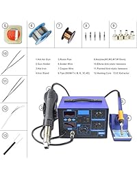 BACOENG 2 en 1 SMD Soldering Station 862D+ (versión mejorada 852 y 862)