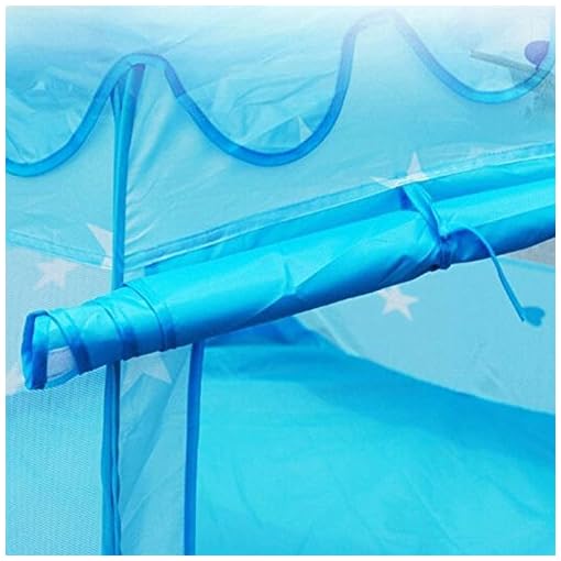 Princess Play Tent, portable develop intelligence energetic consumption Ball Pool Indoor Outdoor Teepee-blue - Image 8