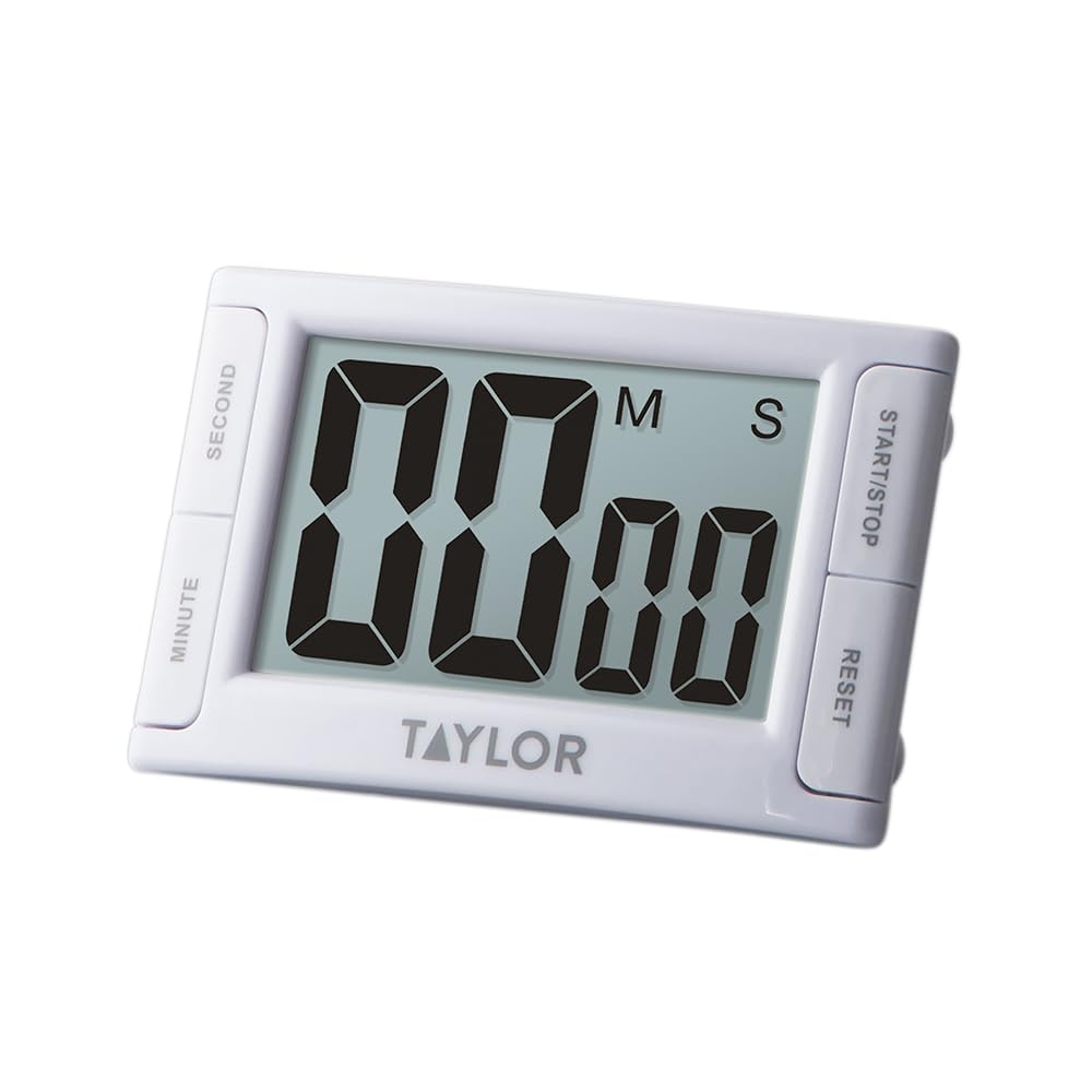 Taylor Precision Products 5853 5896 Super Readout Timer, Plastic, White