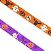 PAWCHIE 2 Pack Halloween Cat Collars with Bell Adjustable Breakaway Cat Collar with Pumpkin Bat Pattern for Halloween Party
