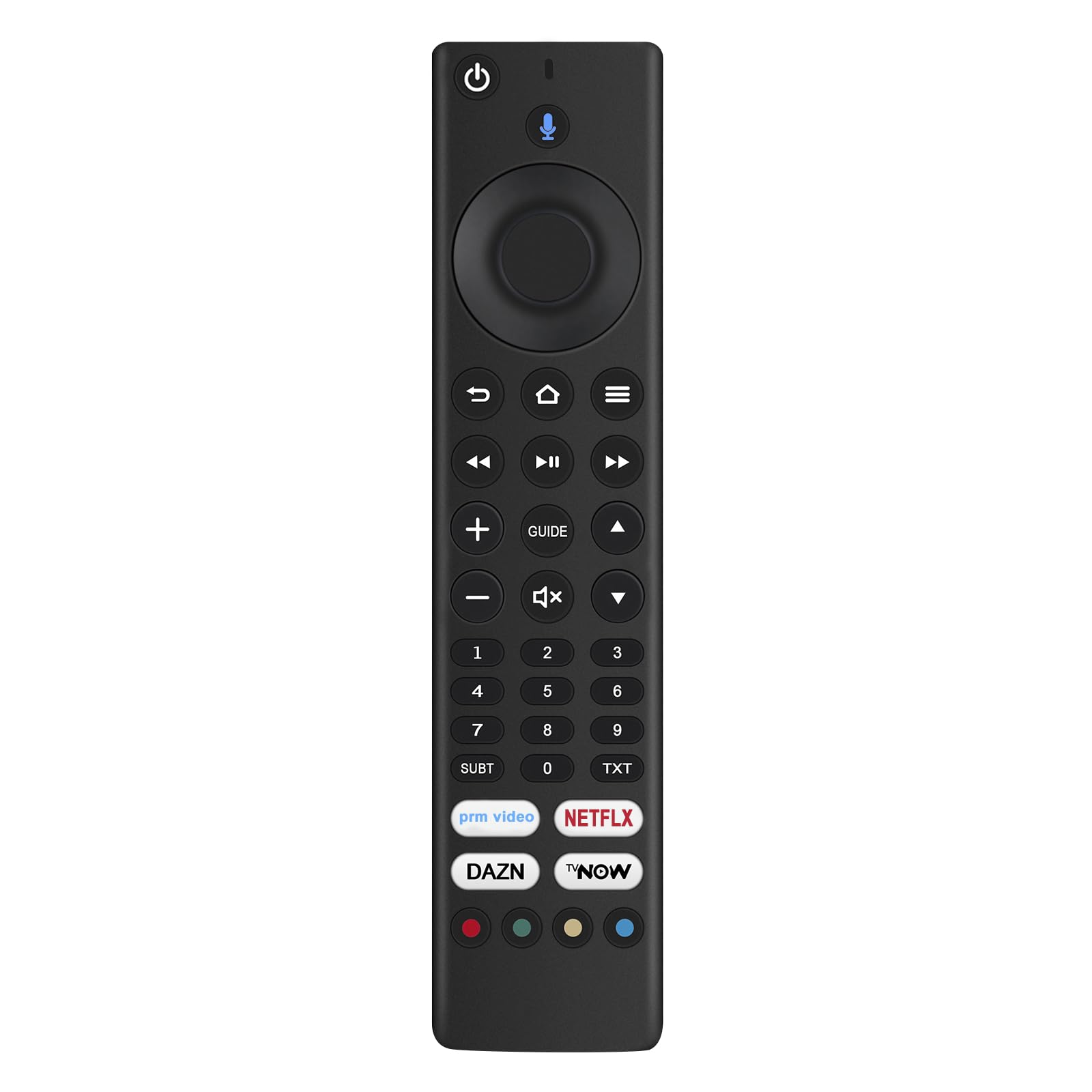 VINABTY Replacement Voice Remote Control Applicable For Bush Smart TV DLED43UHDSFIRE DLED50UHDSFIRE DLED55UHDSFIRE DLED65UHDSFIRE and fit for JVC RM-C3253 RM-C3255 Smart 4K LED TV