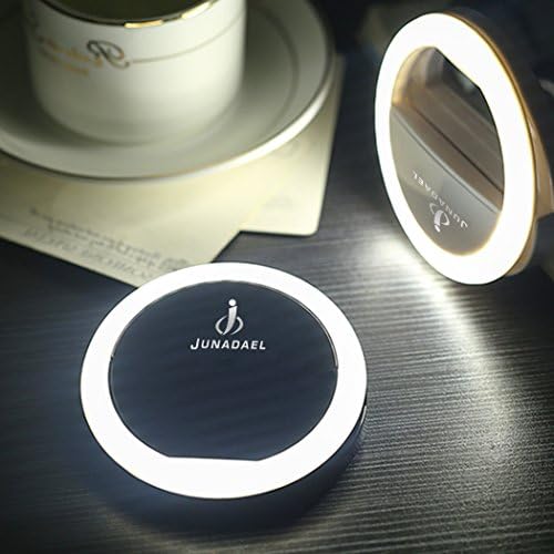 Junadel Cellphone Selfie Ring Light LED flash for iPhone 6 plus/6s/6/5s/5/4s/4/Samsung Galaxy S6 Edge/S6/S5/S4/S3, Galaxy Note 5/4/3/2 and Other Smart Phones (Black)