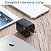 LOOGGO USB Wall Charger, 2-Pack Home Travel Dual USB 2.1AMP Wall Charger Plug Power Adapter Charger Block Cube for iPhone X/8/7/6 Plus, iPad, Samsung Galaxy S8/S7/S6 Edge, LG, ZTE, Motorola (Black)