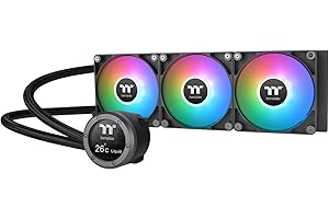 Thermaltake TH360 V2 Ultra ARGB Sync/AlO Liquid Cooler/ARGB Fan 120 * 3/PWM 500~1500rpm/Water Block 2.1" LCD/Black, CL-W384-P