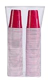 SOLO Cup Company P16R-100 Red Solo Cold Plastic Party Cups 16 Ounce 100 Pack