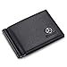 Mercedes Benz Bifold Money Clip Wallet with 6 Credit Card Slots - Genuine Leather