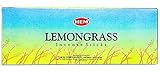 Lemongrass - Box of Six 20 Stick Hex Tubes - HEM Incense Hand Rolled In India
