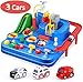Car Adventure Toy, Smart Wheels Car Track Luxury Inertial Taxi Elevator Racing Big Adventure Toy Brain Game Toys for Kids Children
