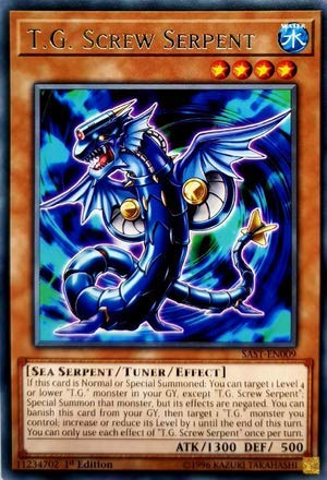 Yu-Gi-Oh! - T.G. Screw Serpent - SAST-EN009 - Savage Strike - First Edition - Rare