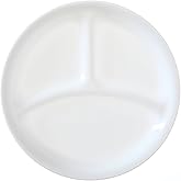 Corelle Livingware 8-1/2-Inch Divided Dish, Winter Frost White