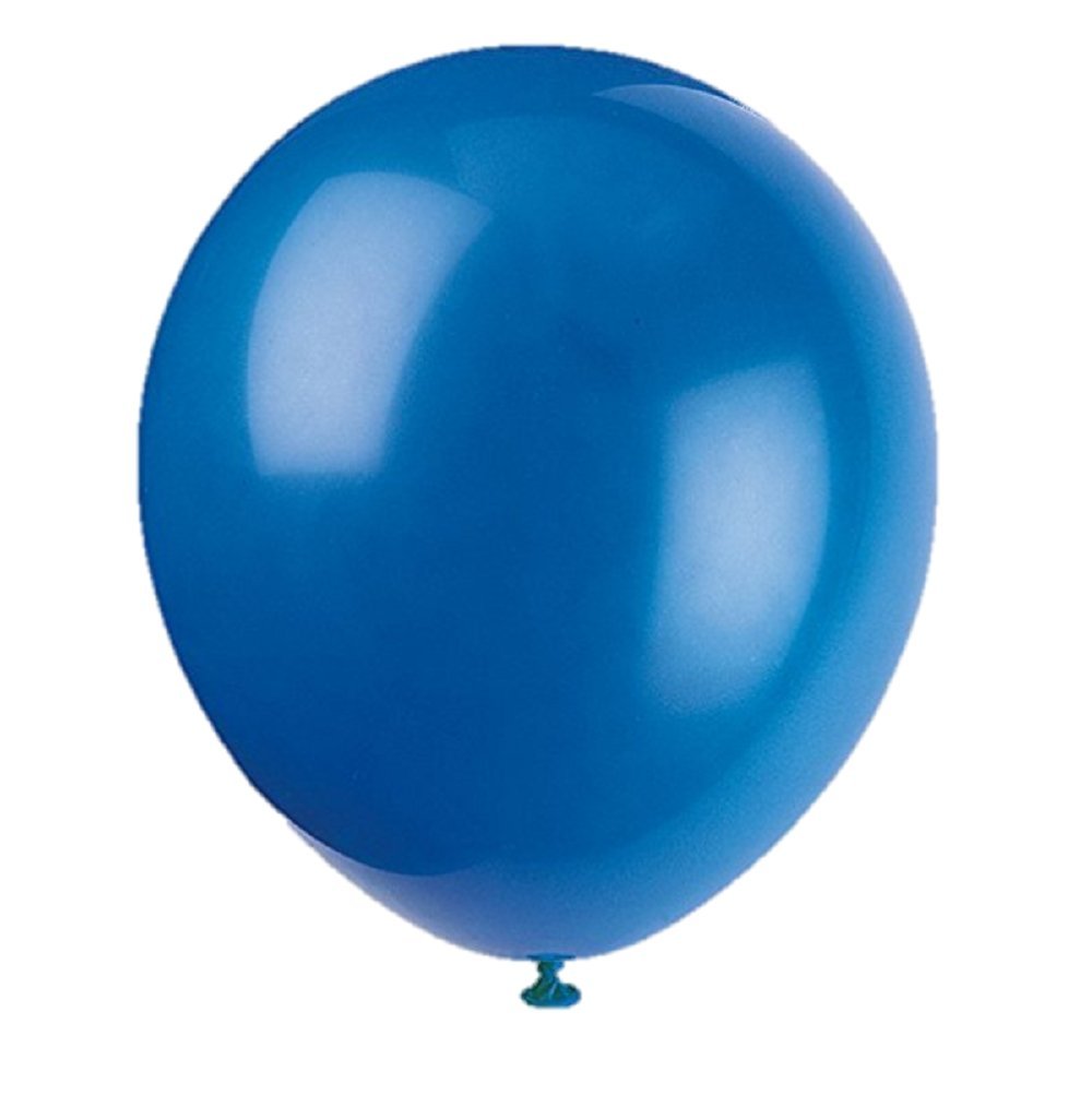 Matissa 100 pcs 12" (30CM) Balloons Pearlised Latex Air or Helium Wedding Birthday Christmas Party Decoration Available in 14 colours (Royal Blue)