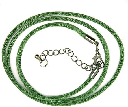 Mevoi 20 Inch Green Silk Cord with 2 in. extender - 2MM