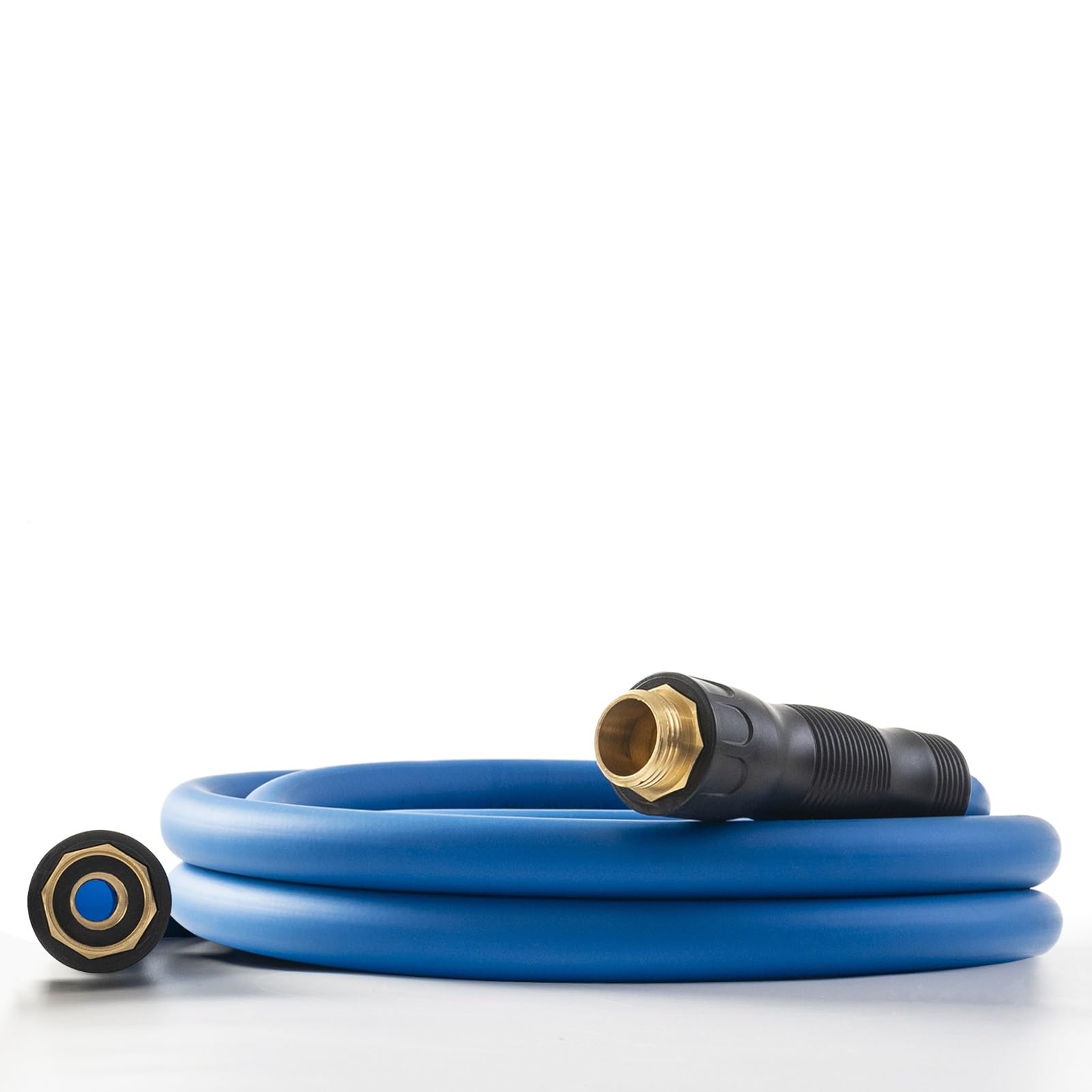 Photo 1 of 5/8" Hot/Cold Water Hose 3ft, -50? to 190? Heavy Duty,Flexible,Burst 600 Psi 3/4" Brass Fittings with Swivel Grip Handle for Outdoor,Yard, Farm, Blue