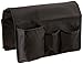 TravelWell Arm Chair Sofa Caddy -TV Remote Control, Tools Holder Organizer, Black