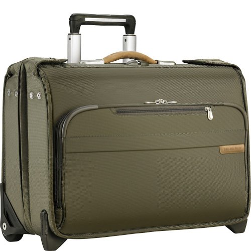 Briggs & Riley Baseline CarryOn Wheeled Garment Bag (Olive, 21 inch