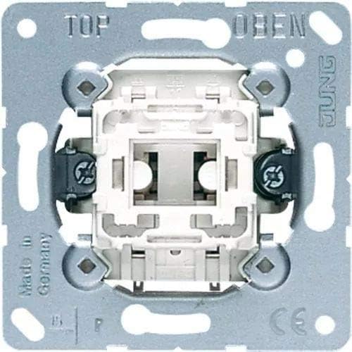 Jung 534U Metal 1-Pin Push Button Switch, ON-OFF Operation, Gray