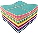 longshine-us 40pcs 4inches x 4inches 1mm Thick Acrylic Stiff Felt Nonwoven Fabric Sheet Pack DIY Craft Patchwork Sewing Squares Assorted Colors for Hobby Crafter