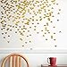 Amaonm 72 Pcs Removable Sparkling Gold Heart Wall Decals Stickers DIY Peel and Stick Art Decor Vinyl Wall Decal for Home Walls Weeding Birthday Party Kids Room Nursery Bedroom Wall Decoration