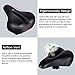 Most Comfortable Bicycle Seat,Tonbux Dual Shock Absorbing Ball Designed Bicycle Gel Seat with Mounting Wrenchthumb 3