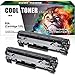 Cool Toner Compatible Toner Replacement for HP 85A CE285A Toner Cartridge for HP Pro P1102w M1212nf MFP P1102 P1109w M1217nfw Printer Ink Cartridge (Black, 2-Pack)