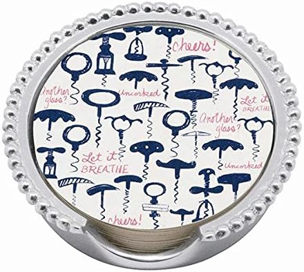Mariposa Corkscrew Beaded Coaster Set