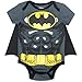 Batman Newborn/ Infant Baby Boys' Bodysuit with Cape Grey