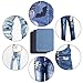 Iron On Denim Patches for Jean Clothing 18 Pieces No-Sew Denim Patches Assorted Cotton Jeans Repair Kit by POAO, 6 Pcs Per Colors, 3 Assorted Colors, 5 x 3 3/4 Inch