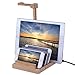 USB Charging Station Dock with Headphone Stand, Pinrui Charging Stand Organizer for Smartphones, Tablet and Other Gadgets - Multiple USB Charger Station & Cell Phone Docking Station (Wooden)