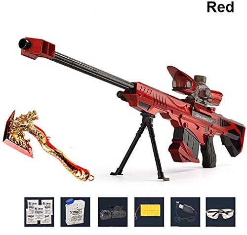 SHUNDATONG Toy Gun Electical Water Crystal Gel Ball Blaster Kids Children & Adults Toy Gun Outdoor Hobbies Cosplay (Red)