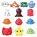 TOYMYTOY Little Squirts Fun Bath Toys|Sea Animals Bath Toys|Safe for Kids|12 PCS