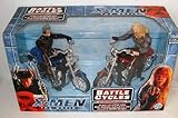 Marvel X-Men The Movie Wolverine and Sabretooth Electronic Battle Cycles Box Set
