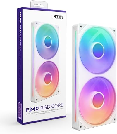 NZXT F240 RGB Core 240mm Single-Frame Fan Unit 2x120mm RGB Fans