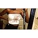Azhong Women's Sexy Off Shoulder Sleeveless Crop Tops Summer Print Strapless Tube Top White