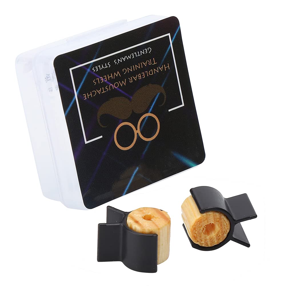 Mustache Styling Template Beard Shaping Tool Handlebar Moustache Training Wheel Men Mustache Styling Template Black (Black)