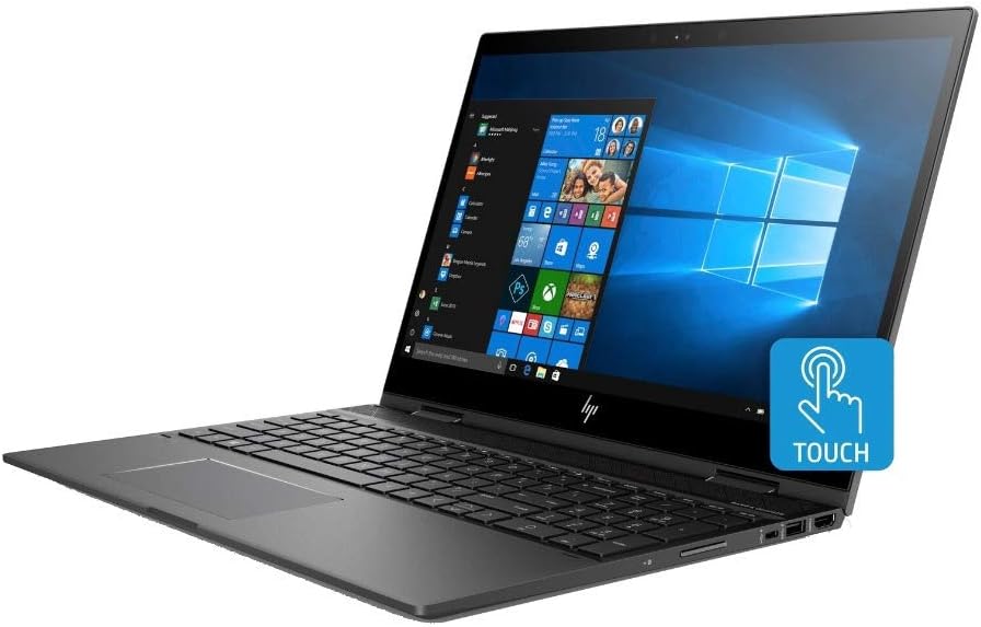HP Envy x360 15.6-in Full HD Touchscreen AMD Ryzen 5 8GB 256GB SSD 2-in 1 Convertible Laptop (Renewed): Computers & Accessories