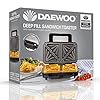 Daewoo Deep Fill 4 Slice Sandwich Maker with Extra Deep and Easy to Clean Non-Stick Ceramic Plates, Automatic…