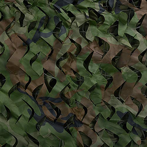 LOOGU Military Camouflage Net Reinforced Large Size – Ideal for Camouflage, Hunting, Garden Decoration, Shading, Photo, Terrace Awnings